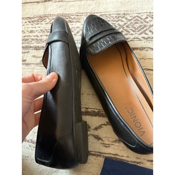 VIONIC Savannah Black Flats 8.5 - Picture 4 of 5